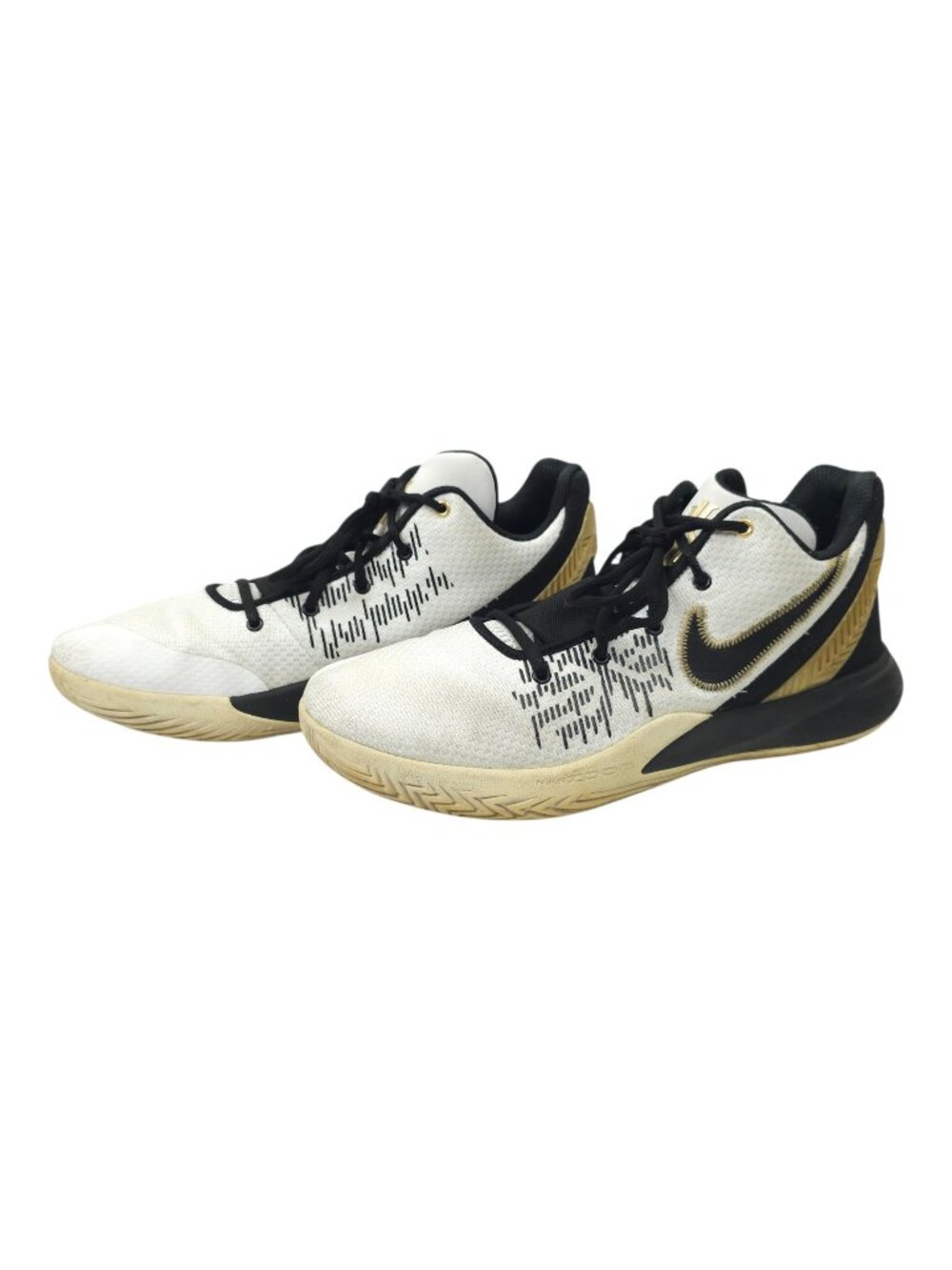 Nike Kyrie Flytrap 2 EP Basketball Shoes Mens 10 White Metallic Gold AO4436-170